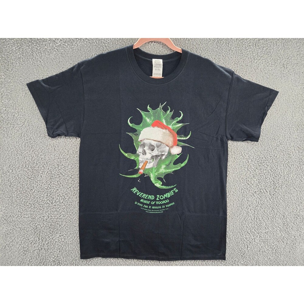 Reverend Zombie’s Shirt Mens XL House Of Voodoo New Orleans Graphic Tee Skull